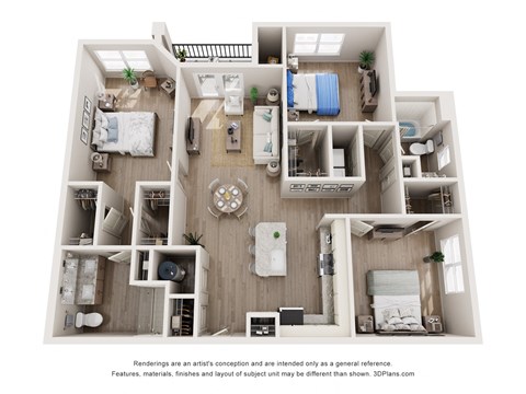 a 1 bedroom floor plan  villas at spring creek
